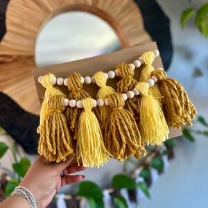 Yellow and Gold Tassel Garland